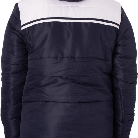 Sergio Tacchini blocked puffer with logo in navy NWT - Picture 2 of 5